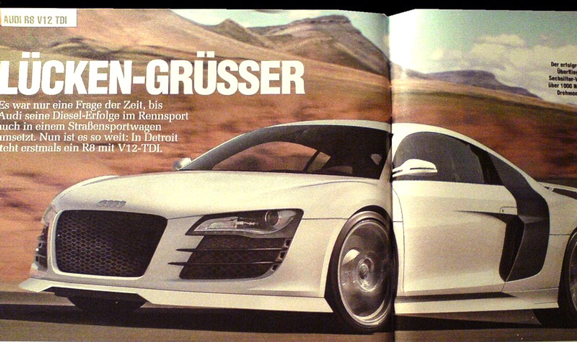 Audi R8 V12 TDI: Audi poważnie myśli o supersportowych dieslach