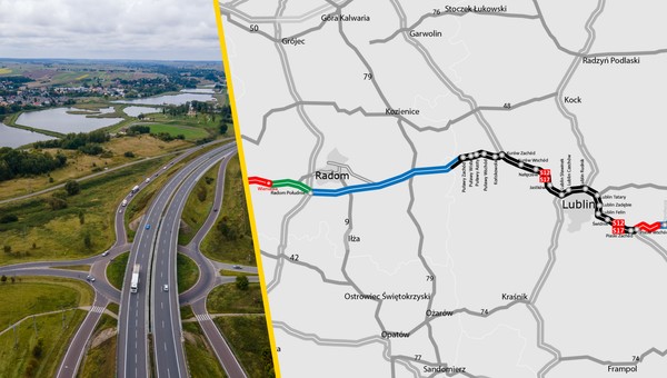 GDDKiA pokazała, co się dzieje na budowie S12