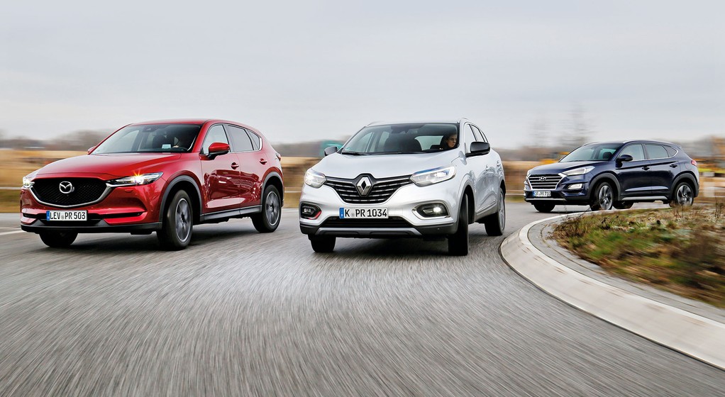 Renault Kadjar kontra Mazda CX-5 i Hyundai Tucson - który SUV będzie lepszym wyborem?