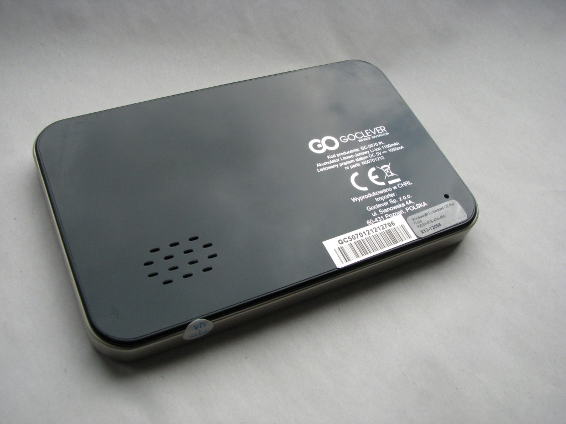 Goclever Navio 5070 jest bardzo porządnie wykonany.