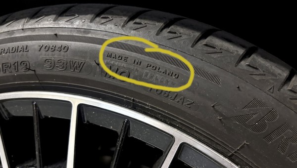 Opona wyprodukowana w Polsce