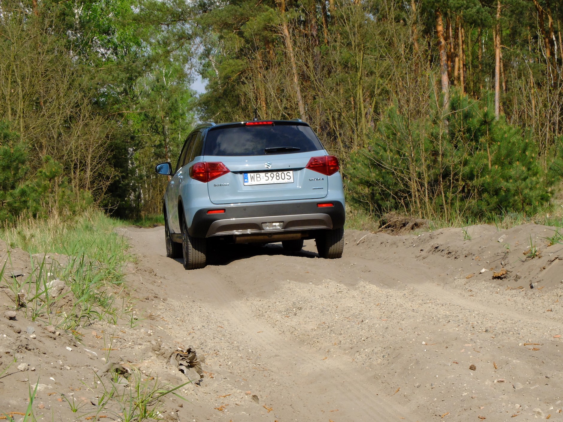 Suzuki Vitara 1.4 4x4 Elegance: wjazd w piach nie jest problemem, Vitara daje radę