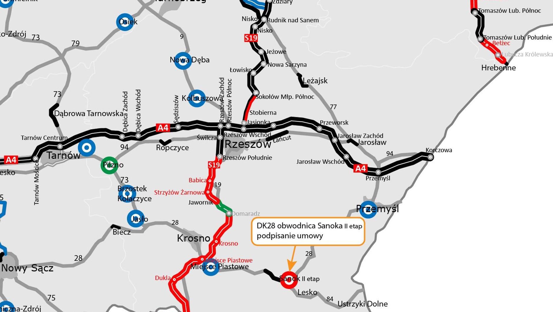 Nowe drogi w województwie podkarpackim