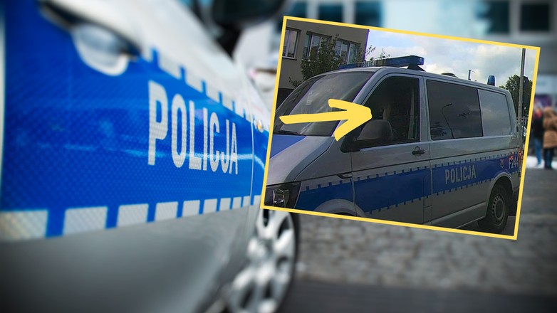 Policjantka rozmawiała przez telefon, prowadząc radiowóz (screen: LDZ Zmotoryzowani Łodzianie/Facebook)