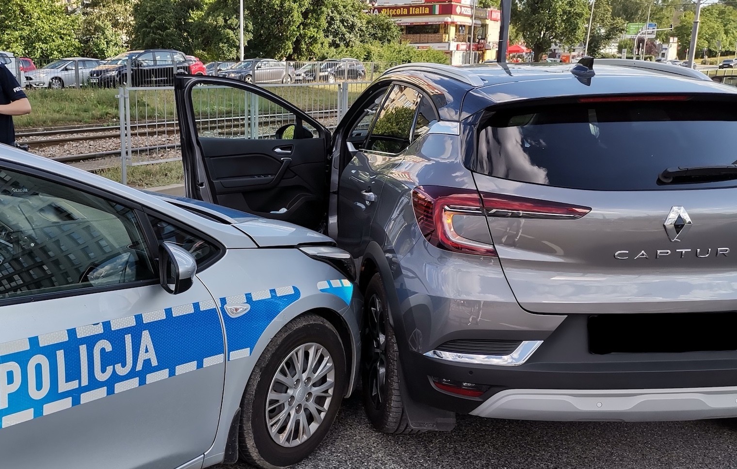 Kolizja a warszawskiej Ochocie