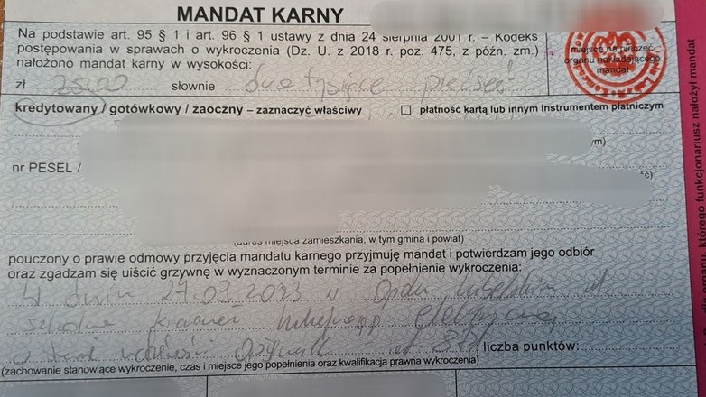 42-latek na hulajnodze stylem jazdy zwrócił uwagę policji