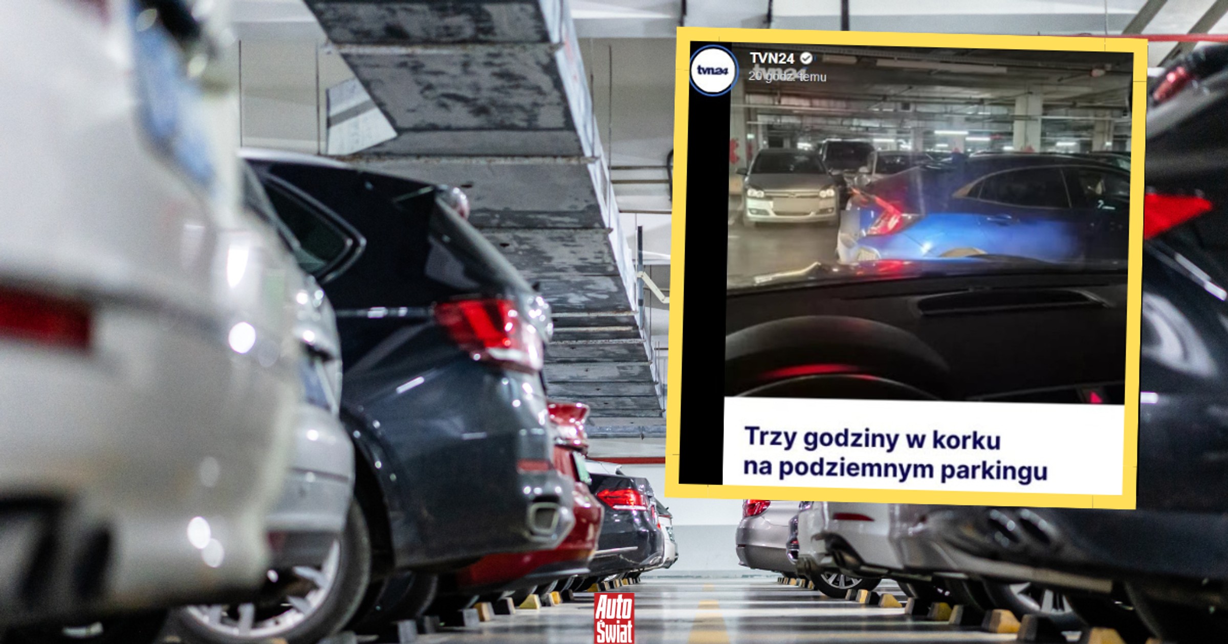 Kierowcy uwięzieni na podziemnym parkingu galerii. "Błagam, zróbcie coś"
