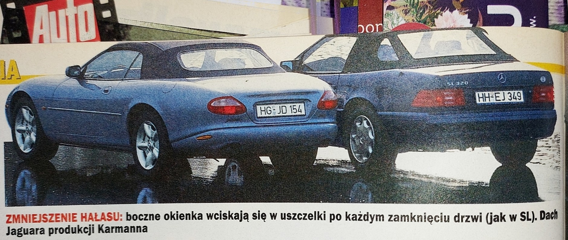 Jaguar XK8 cabrio kontra Mercedes SL 320