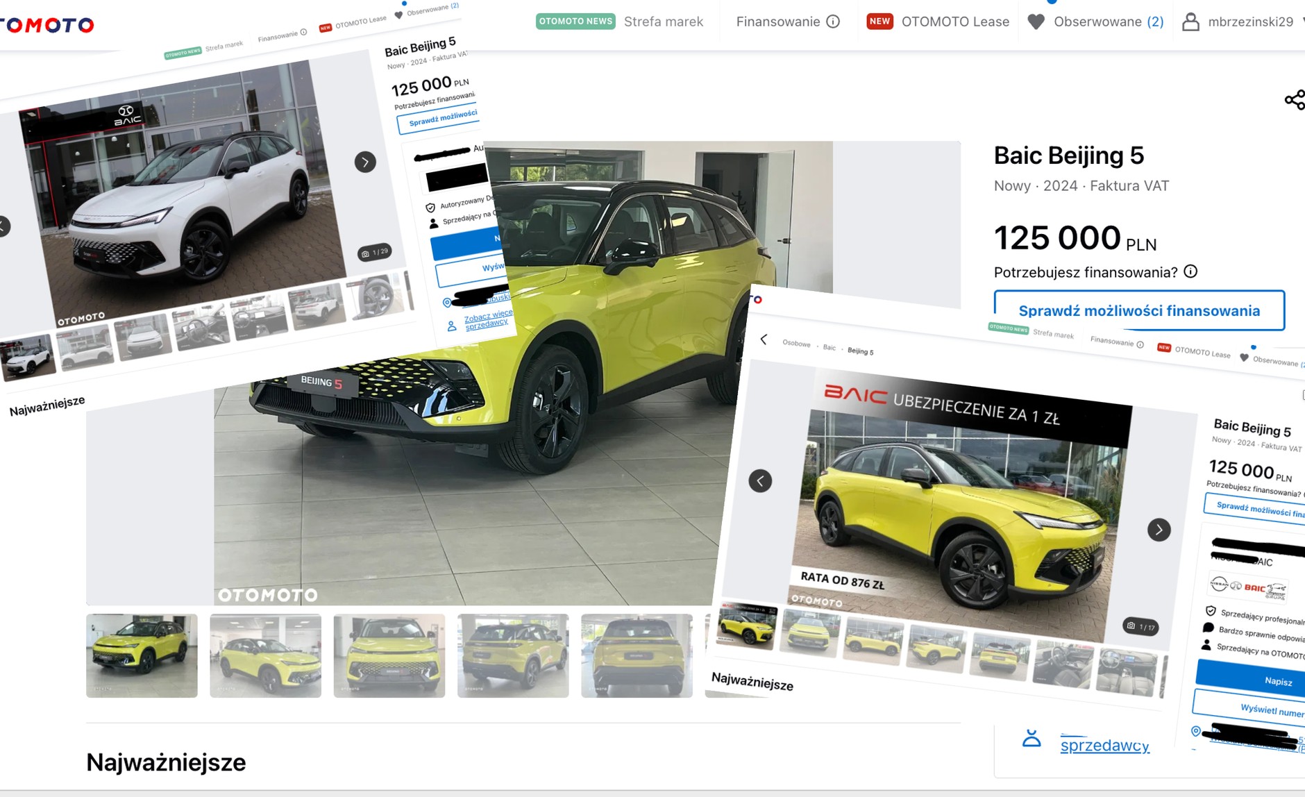 Kupując auto z 2024 r. zaoszczędzimy kilka tys. zł na cenie auta, a dodsatkowo dostaniemy ubezpieczenie za symboliczną złotówkę