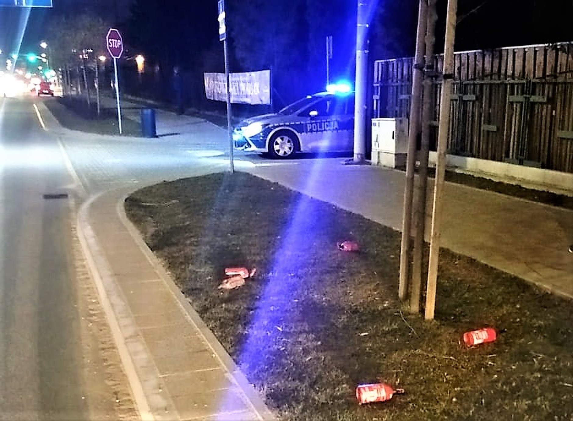 Akcja gaszenia BMW na jednej z ulic Tczewa