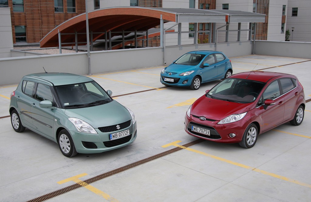 Ford Fiesta kontra Suzuki Swift i Mazda 2: automatyczni przyjaciele miasta