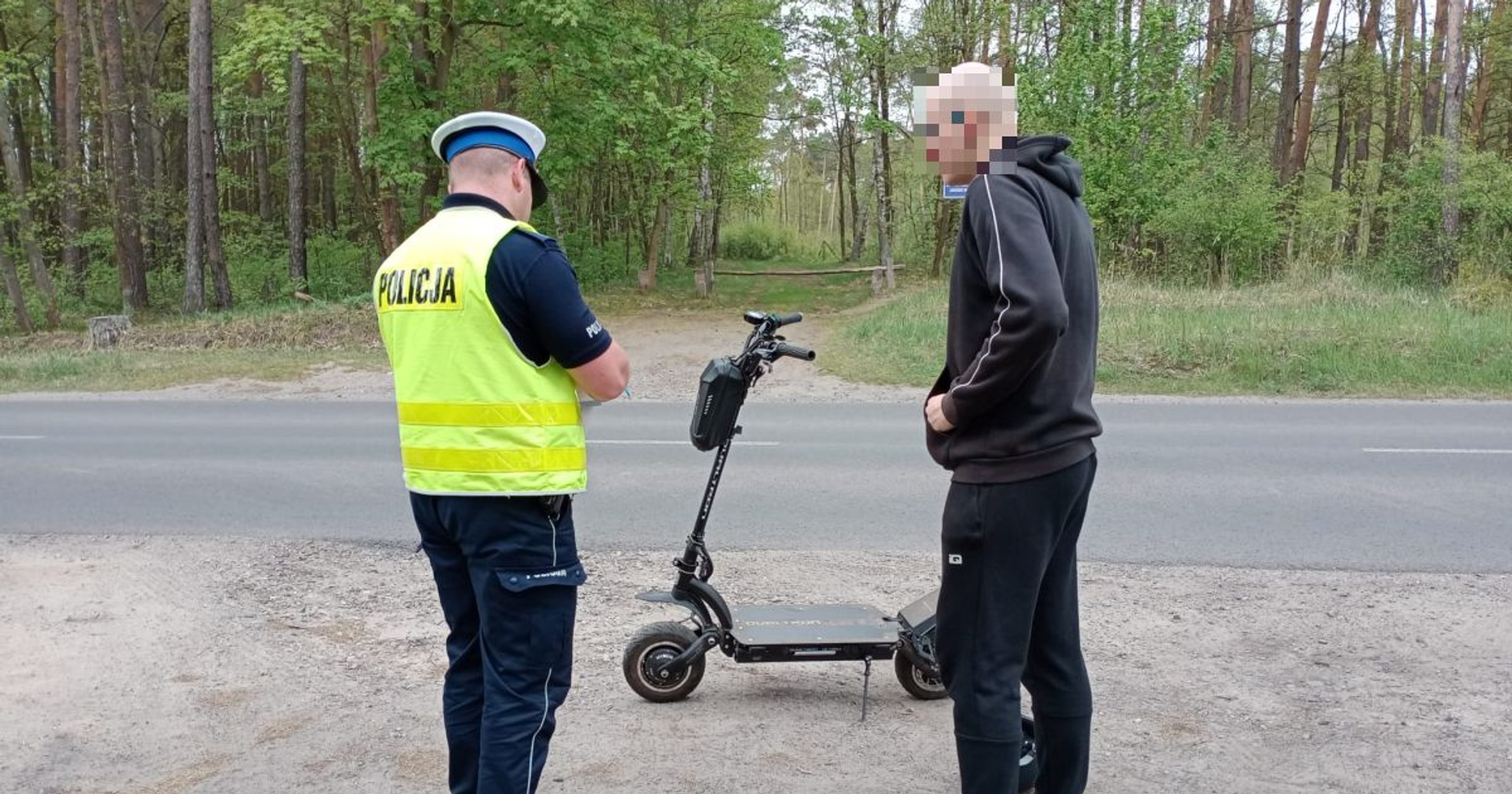 Grudziądz. Mandat za zbyt szybką jazdę hulajnogą