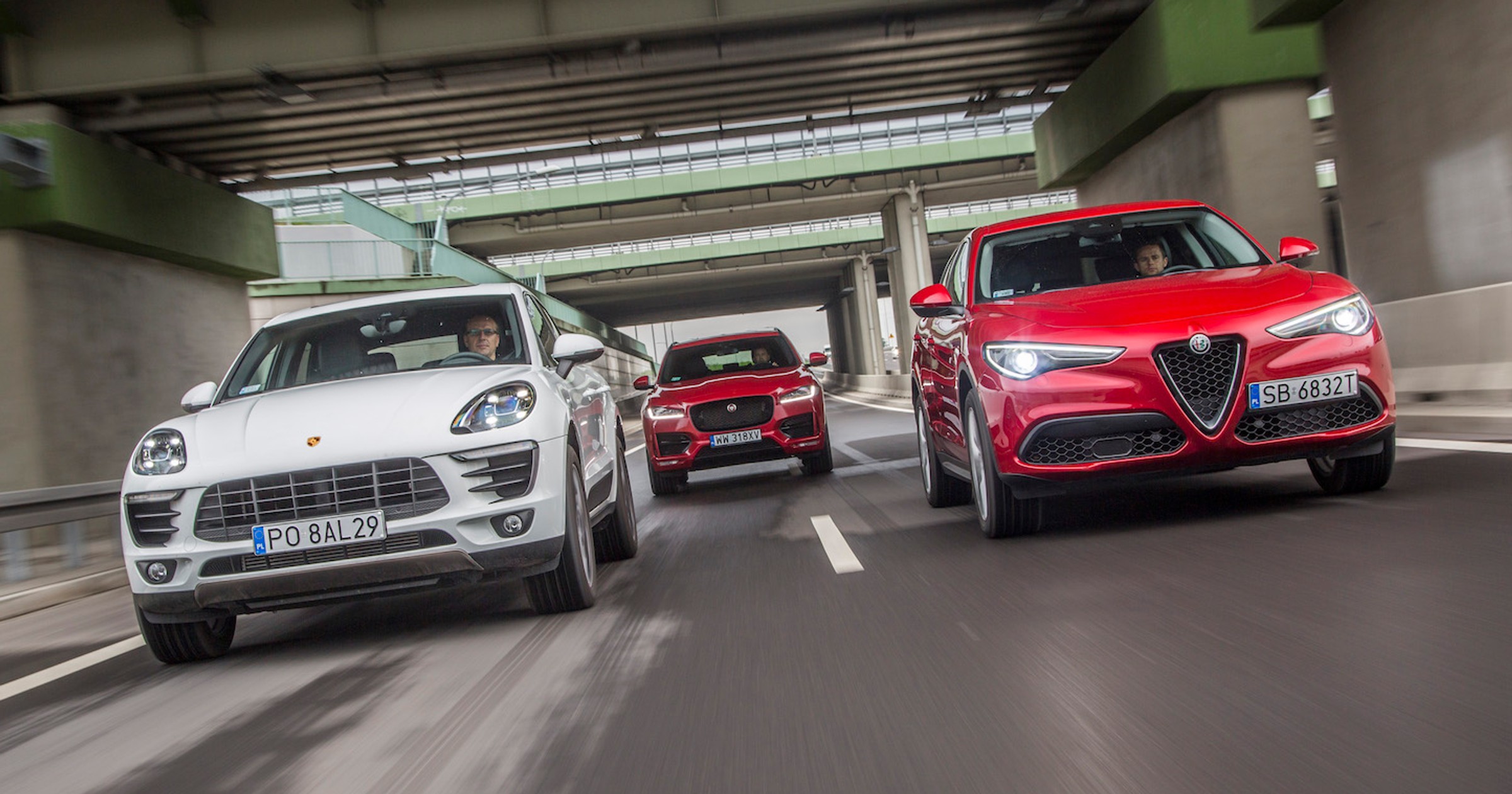 Porsche Macan kontra Jaguar F-Pace i Alfa Romeo Stelvio