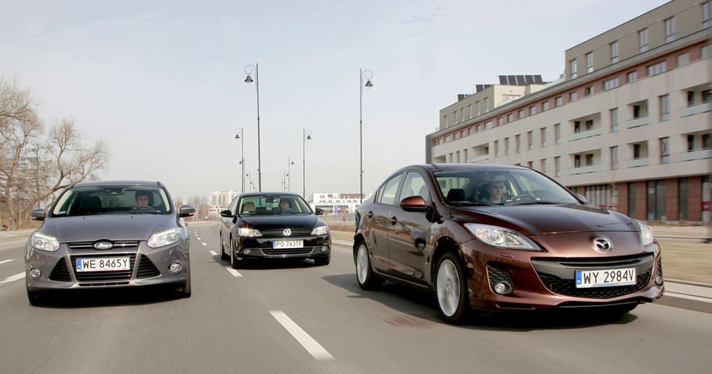 Ford Focus kontra Mazda 3 i Volkswagen Jetta: limuzyny małego formatu