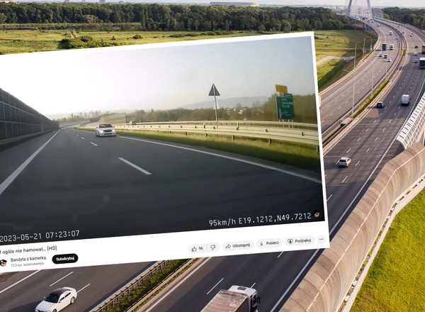"Szef z mercedesa" nawet nie próbował hamować. Internauci nie mają litości [WIDEO]