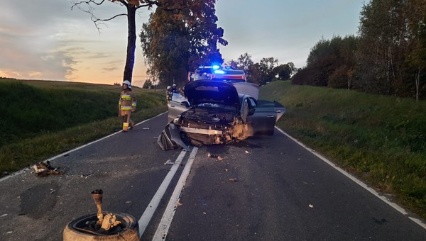 Śmiertelny wypadek na odcinku Barczewo - Jeziorany