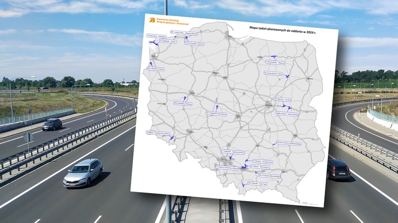 Nowe odcinki dróg w 2024 r.