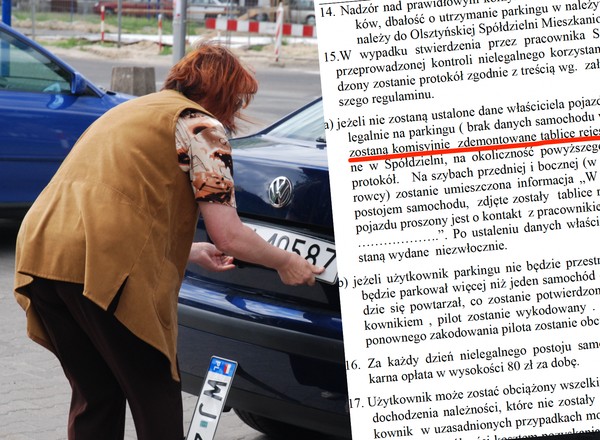 Zaparkujesz nielegalnie na tym osiedlu? Odkręcą ci tablice rejestracyjne