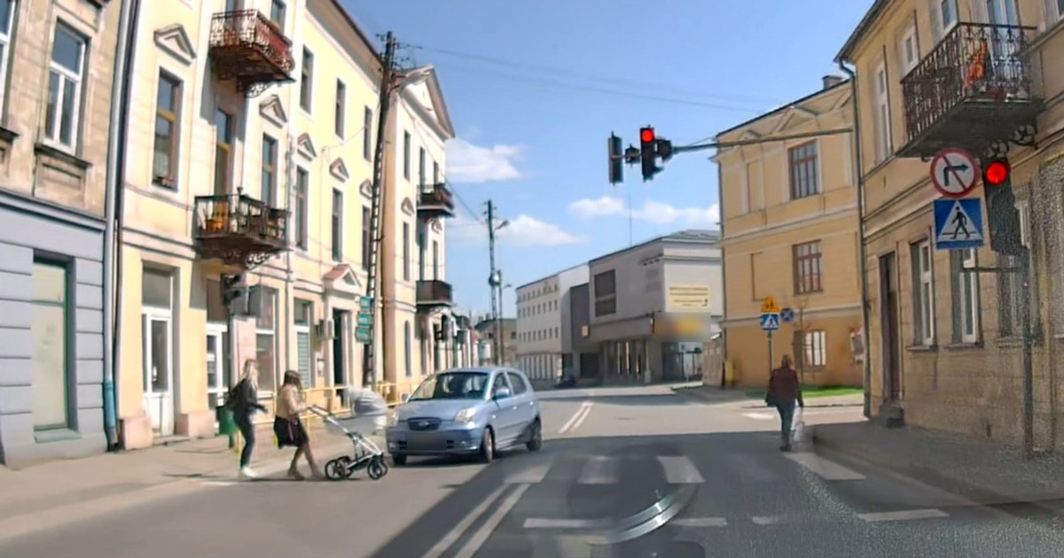 Groźna sytuacja na przejściu dla pieszych