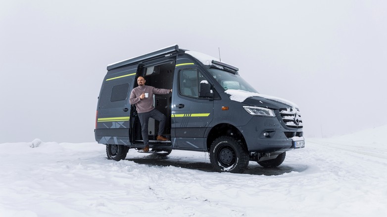 Zimowy test kampervana Hymer Grand Canyon S CrossOver