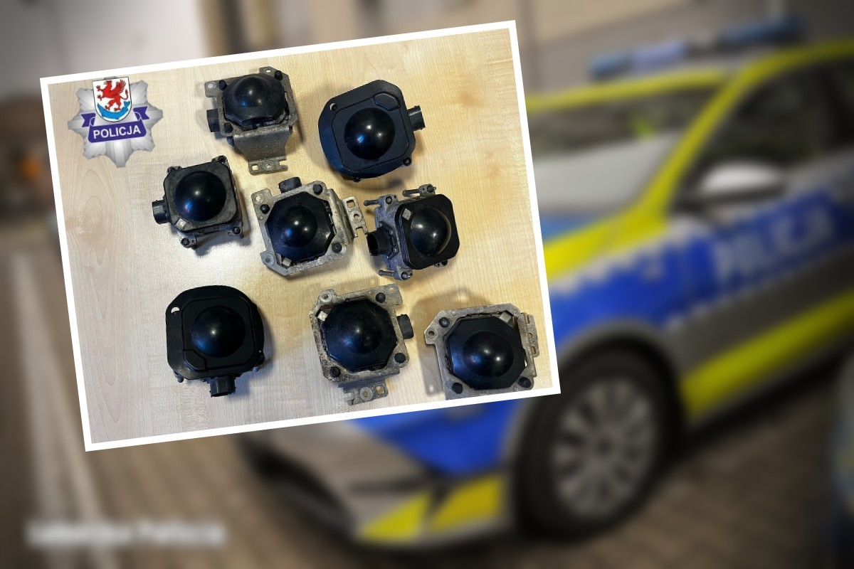 Jednej nocy ukradł osiem radarów z różnych samochodów Audi