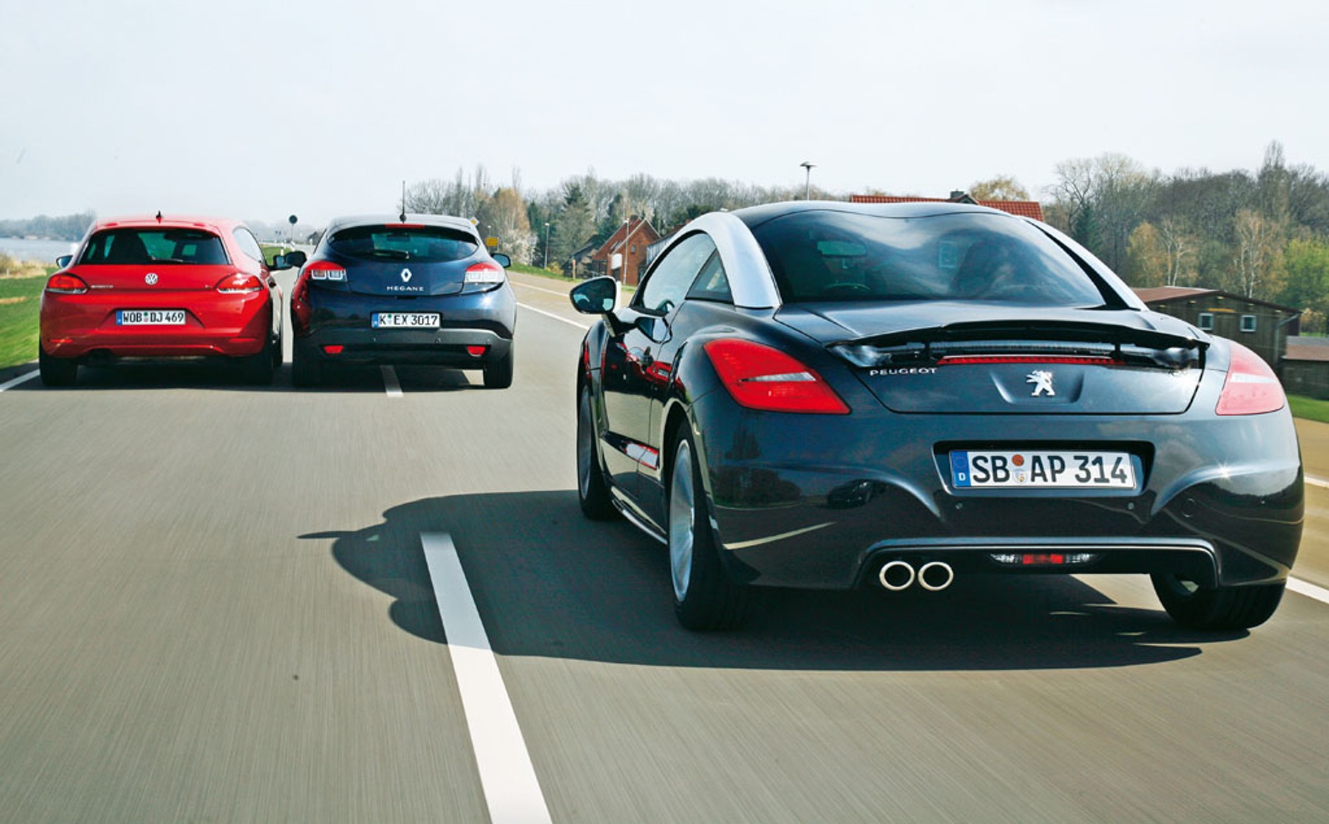 Pobudzające turboespresso - Peugeot RCZ kontra Renault Megane Coupe i VW Scirocco