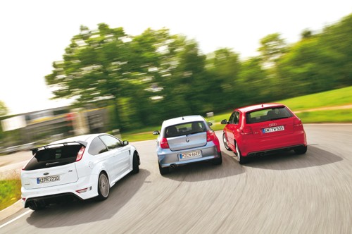 Powrót legendy: Ford Focus RS kontra Audi S3 i BMW 130i
