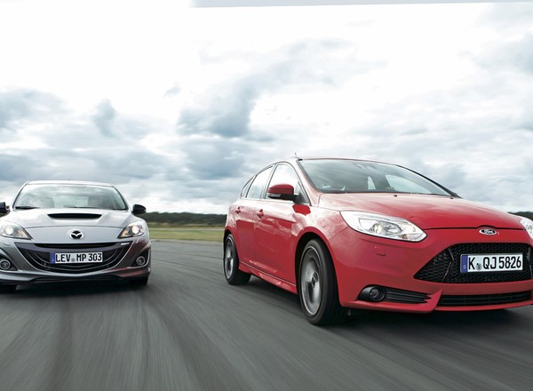 Mazda 3 MPS kontra Ford Focus ST: rasowe kompakty na ulicy i torze