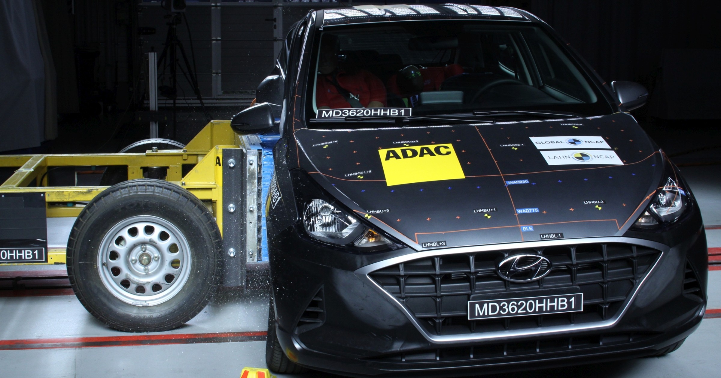 Test zderzeniowy Hyundai HB20