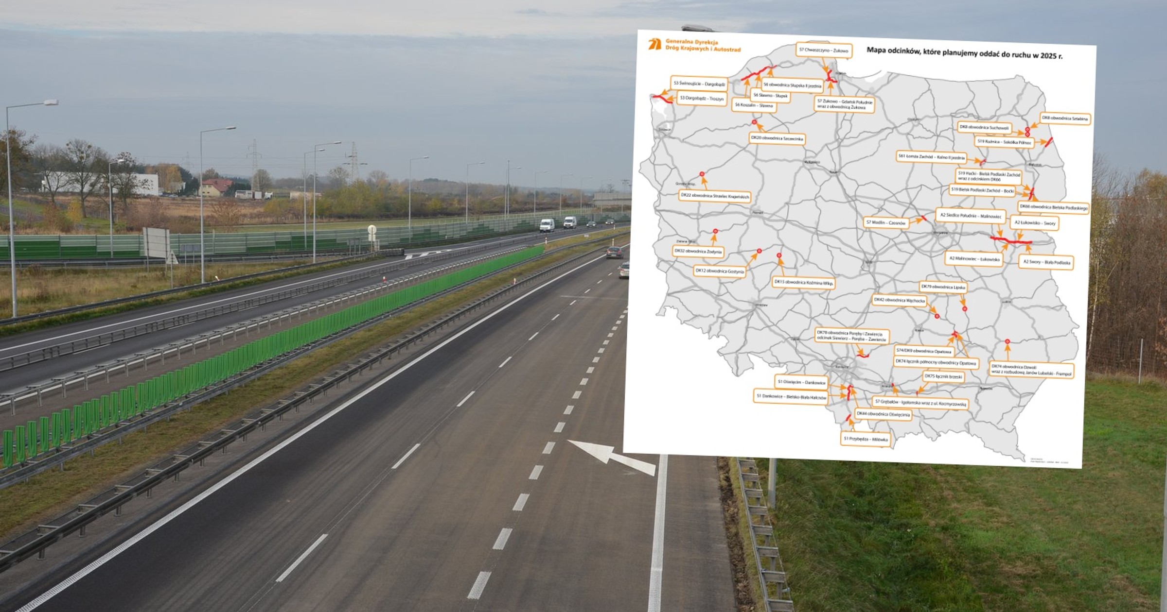 Te drogi zostaną oddane do użytku w 2025 r