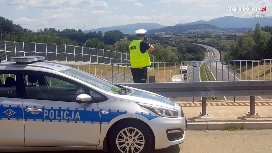 Policjanci przeprowadzili specjalną akcję. Ustawili się na ekspresówce