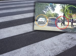 Piesza wbiegła na przejście dla pieszych. Kierowca nie miał szans [WIDEO]