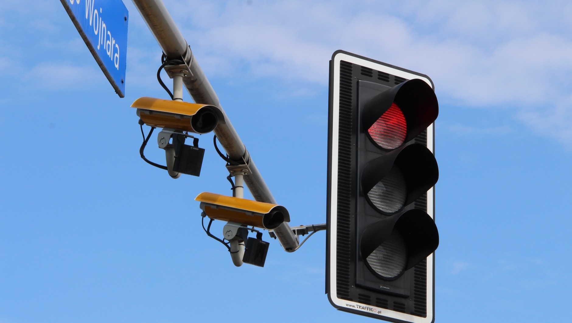 System RedLight na skrzyżowaniu w Warszawie