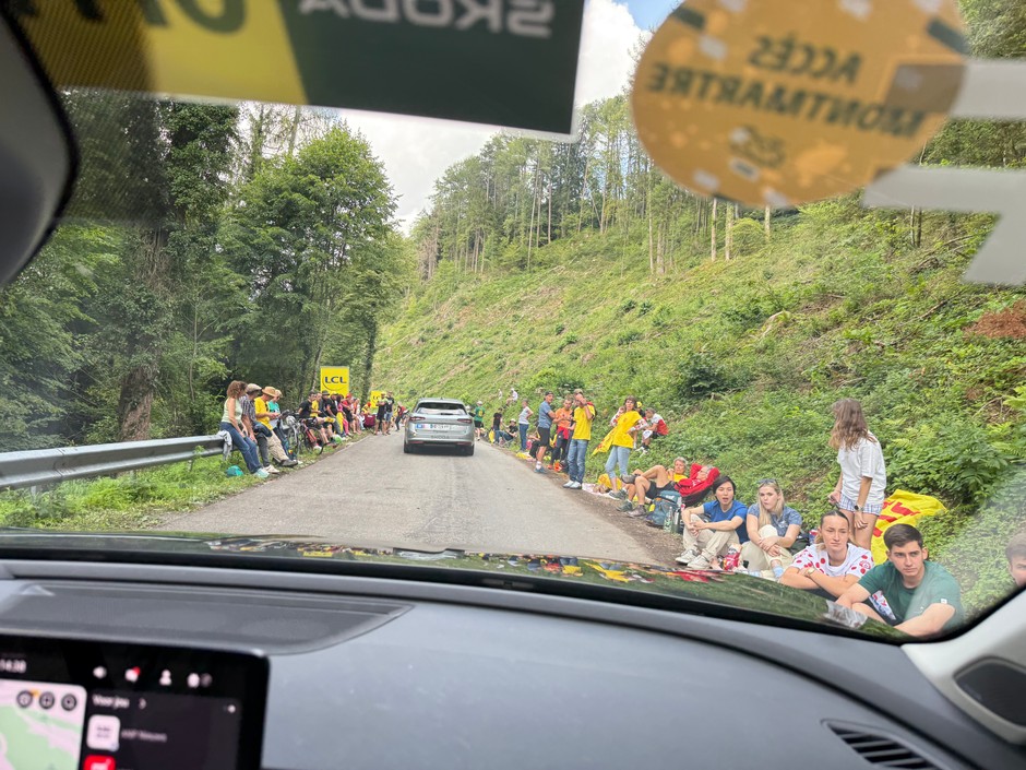 Na trasie odcinka Tour de France