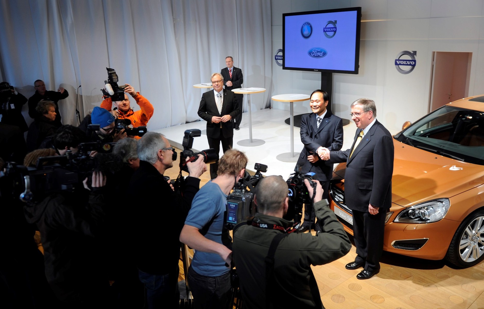 Konferencja prasowa Forda, Geely i Volvo po podpisaniu porozumienia zakupu akcji, 28. marca 2010 r.