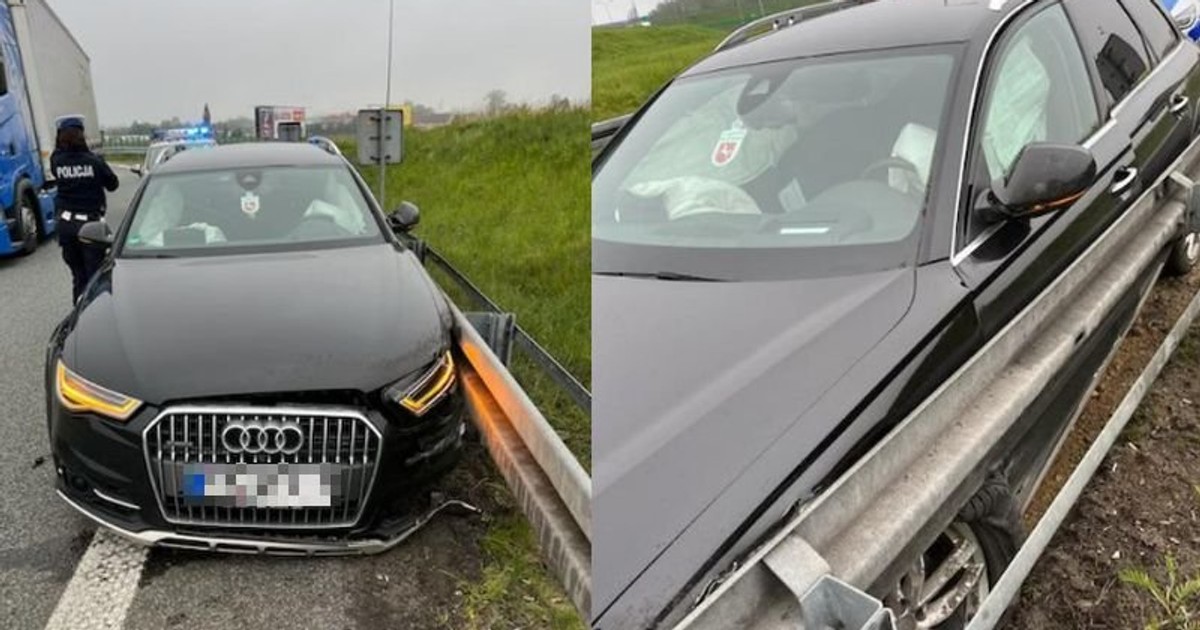 Obraz pochodzący z serwisu https://dolnoslaska.policja.gov.pl/wr1/aktualnosci/biezace-inf/118465,Pozostawiony-po-kolizji-pojazd-blokowal-zjazd-z-autostrady-kilka-godzin-wczesnie.html
