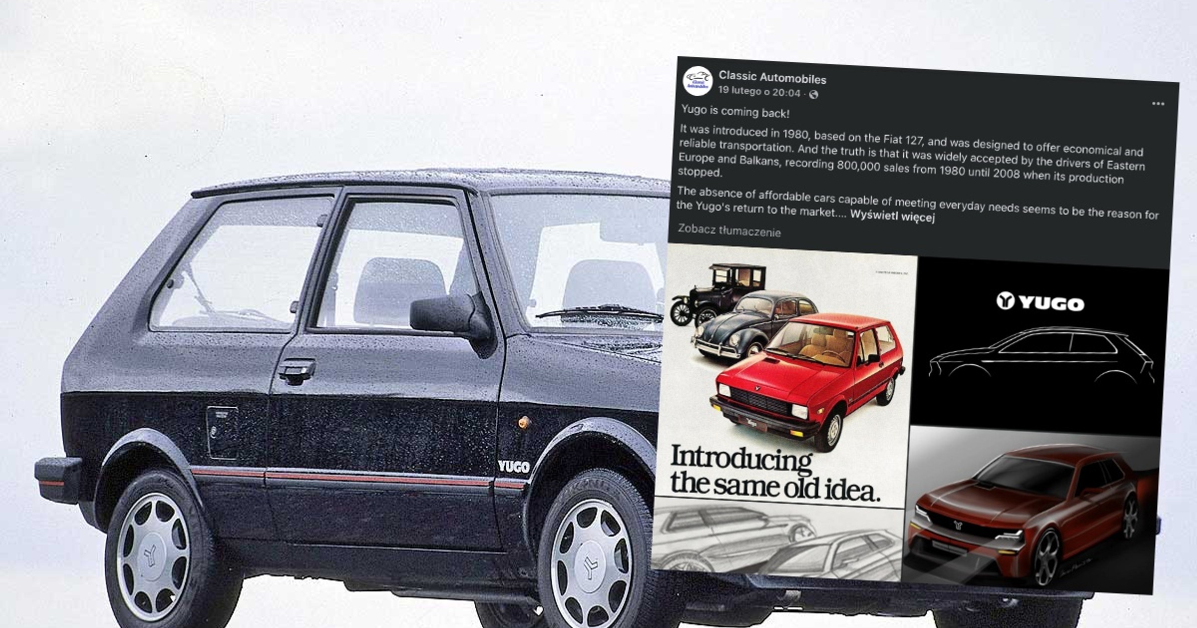 Yugo powraca. Możliwe, że trafi do sprzedaży już w ciągu dwóch lat