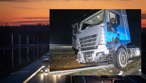 Ciężarówka przejechała sama 30 km. Kierowca pojazdu zasłabł
