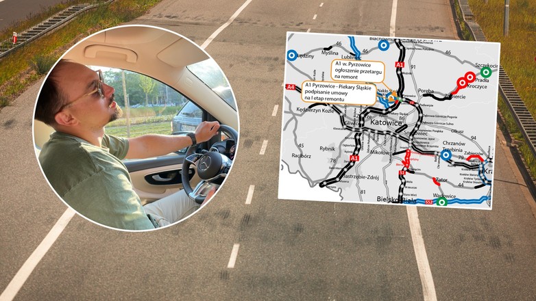 Jazda śląskim odcinkiem autostrady A1 potrafi sfrustrować. Powód? "Fale Dunaju"