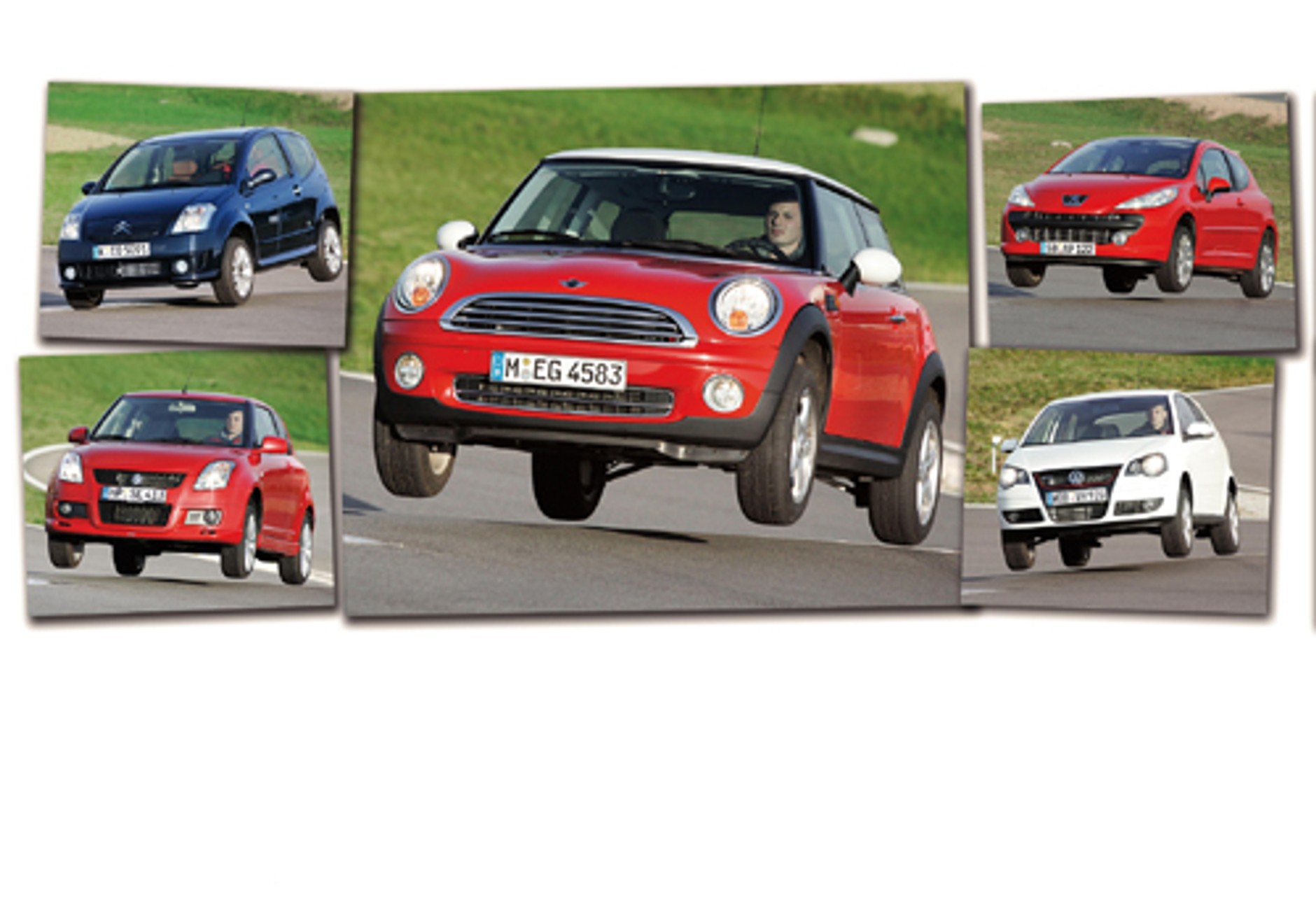 Mini Cooper, Citroen C2, VW Polo, Peugeot 207, Suzuki Swift - Czy nowe Mini przeskoczy wszystkich?