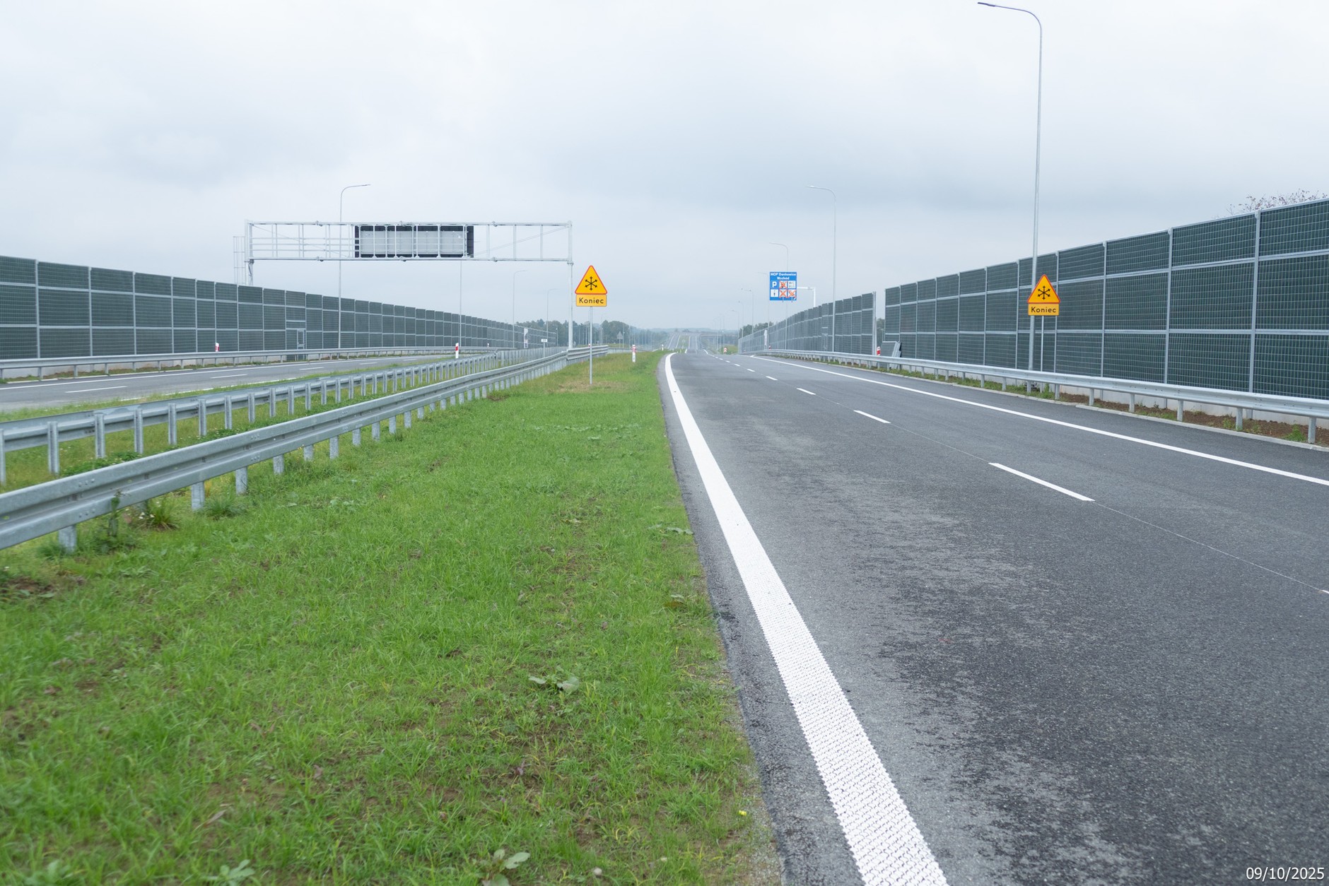 S1 Dankowice - Bielsko-Biała Hałcnów - widok w kierunku Mysłowic