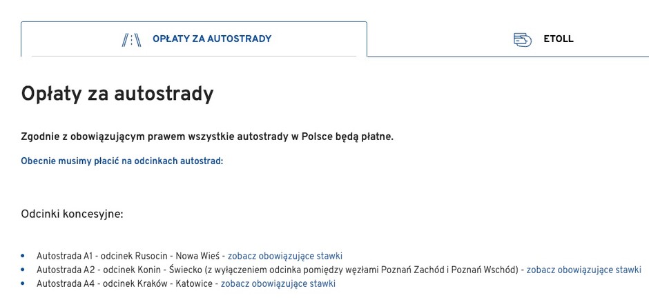 GDDKiA, instytucja zarządzająca państwowymi autostradami, nie ukrywa, że w przyszłości wszystkie takie drogi mają być płatne. Wiadomo o tym od lat.