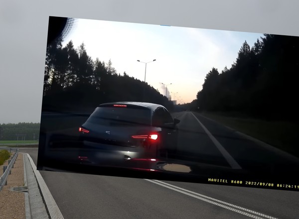 Specjalnie zahamował mu przed maską. Jeden kierowca okazał się cwańszy od drugiego [WIDEO]
