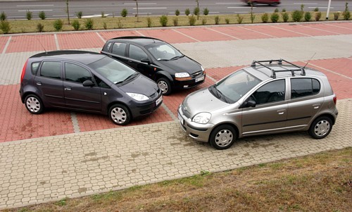 Chevrolet Aveo 1.4, Mitsubishi Colt 1.3, Toyota Yaris 1.3 - Optymalne moc i wymiar