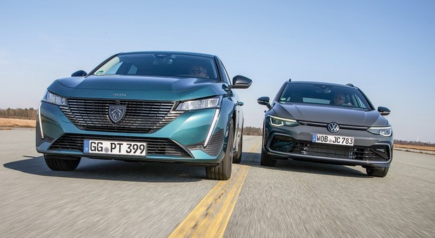Ten Peugeot wygląda przy Volkswagenie jak stuningowany! Porównanie kombi - 308 SW i Golf Variant