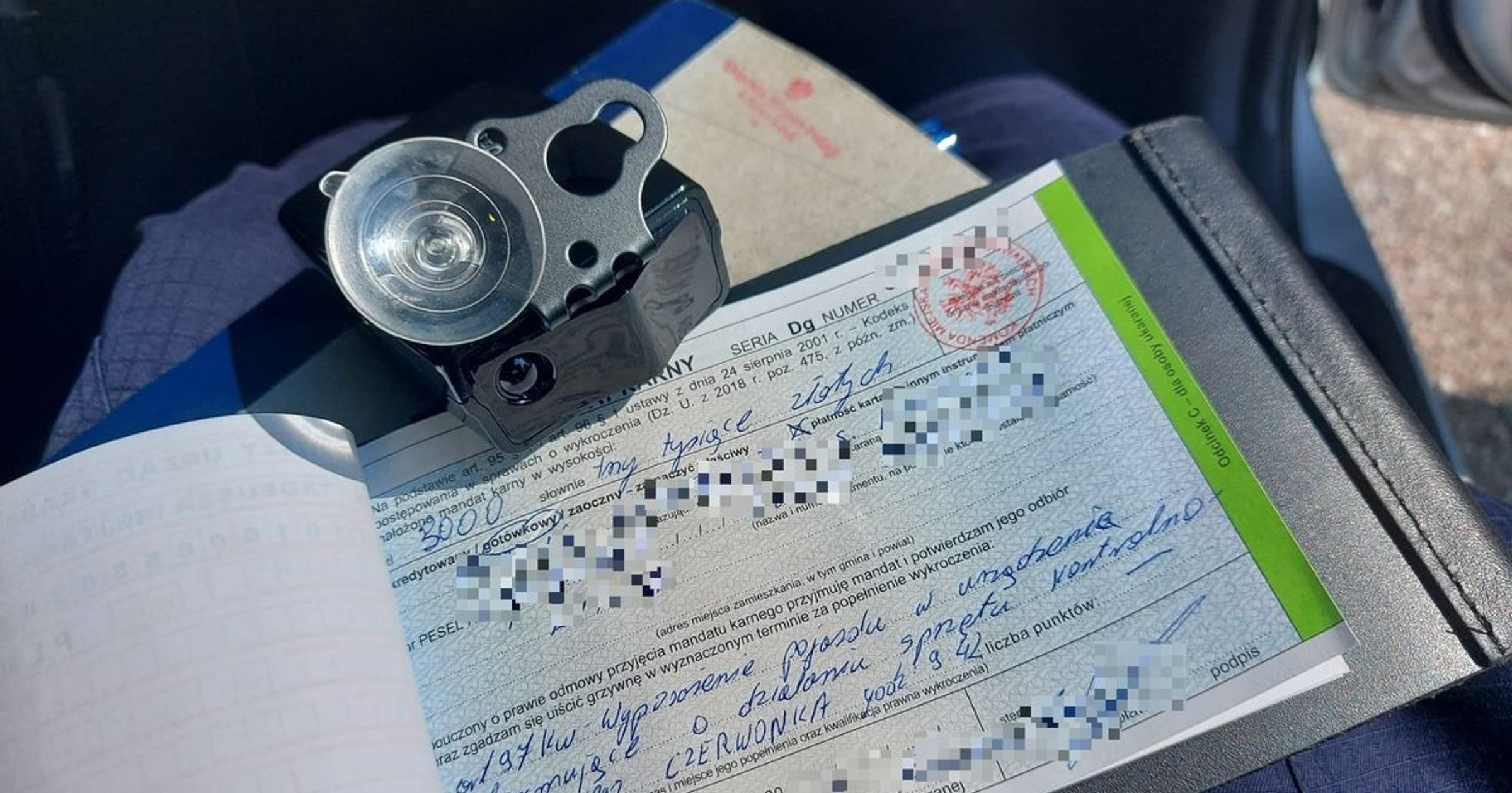 54-latek otrzymał dotkliwy mandat za używanie antyradaru w swoim samochodzie