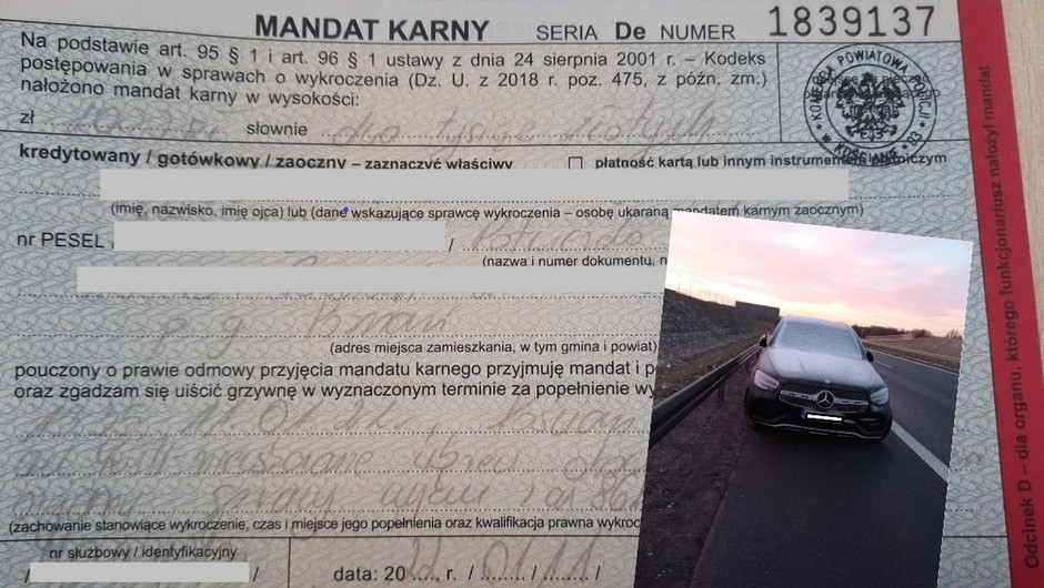 Pierwszy mandat za niewskazanie sprawcy