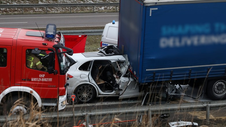 Tragiczny wypadek Porsche na trasie S8