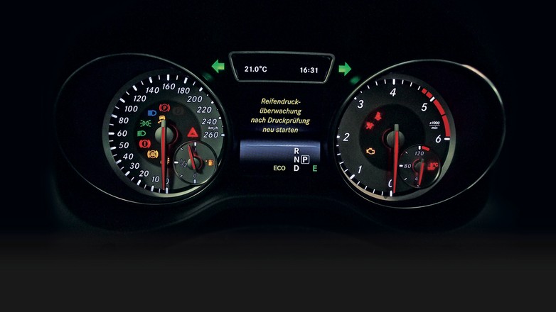 Kontrolki w samochodzie