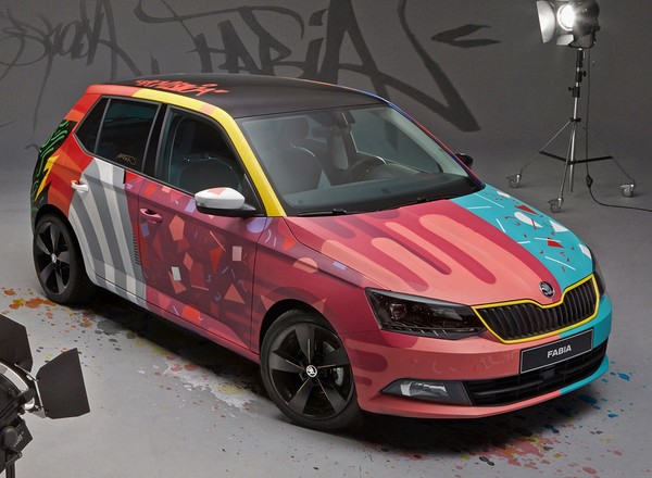 Škoda Fabia Art Car w 125 kolorach
